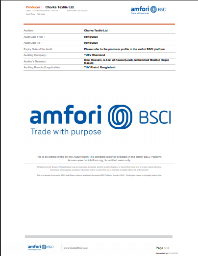 BSCI REPORT